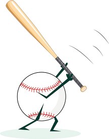 baseball character holding bat at plate