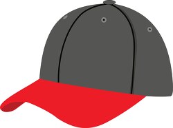 baseball hat with red rim clipart