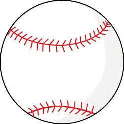 single large baseball clipart