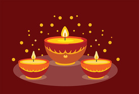 burning diya Diwali light festival of India 