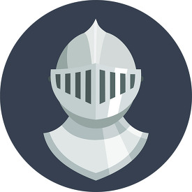 close helmet medieval armour clipart icon