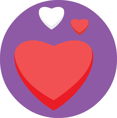 love hearts icon clipart