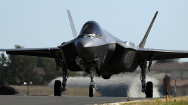 F-35A Lightning II aircraft during a exercise