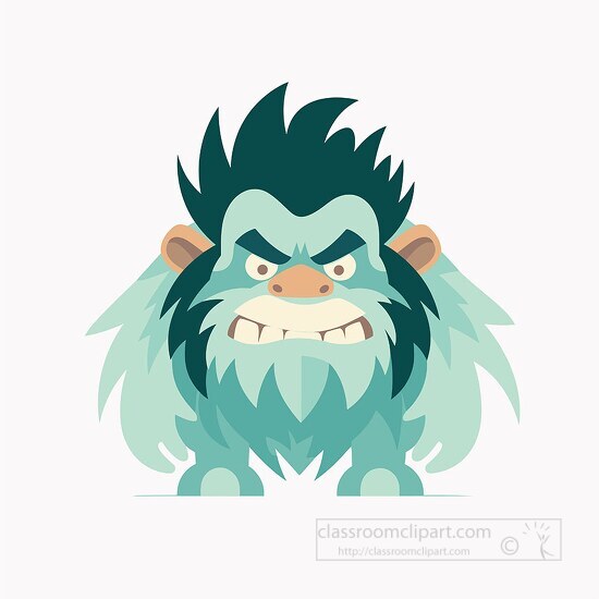 cartoon illustration of an evil troll