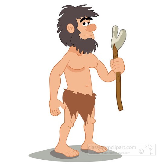 cartoon style caveman