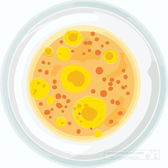 petri dish yellow cells under a microscope