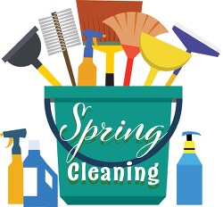 time for spring cleaning clipart